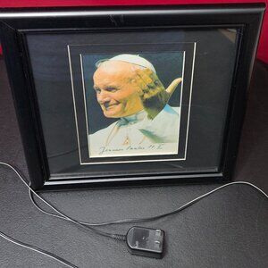 VTG Pope John Paul II Color-Changing Frame